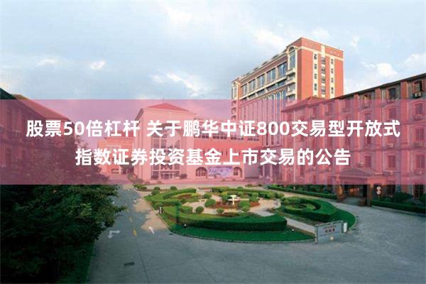 股票50倍杠杆 关于鹏华中证800交易型开放式指数证券投资基金上市交易的公告