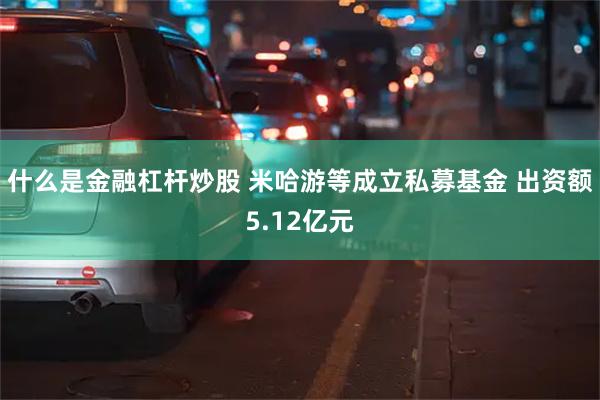 什么是金融杠杆炒股 米哈游等成立私募基金 出资额5.12亿元