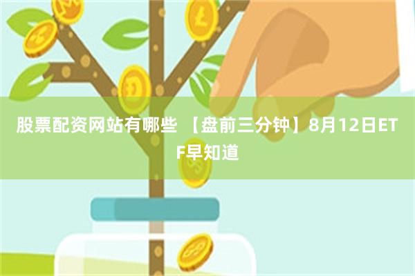 股票配资网站有哪些 【盘前三分钟】8月12日ETF早知道