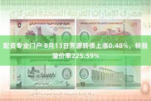 配资专业门户 8月13日芳源转债上涨0.48%，转股溢价率225.59%