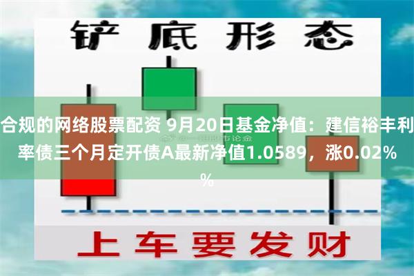 合规的网络股票配资 9月20日基金净值：建信裕丰利率债三个月定开债A最新净值1.0589，涨0.02%